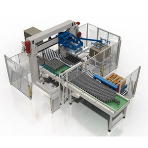 low level infeed palletizer