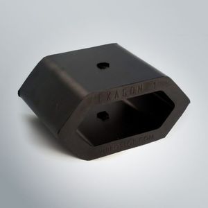 rectangular anti-vibration mount / rubber / heavy equipment