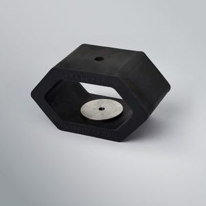 rectangular anti-vibration mount / rubber / heavy equipment