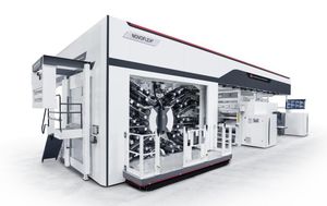 in-line flexographic press