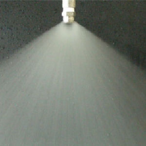 cleaning nozzle / cooling / for liquids / flat spray