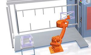 overhead conveyor shot blasting machine / for metal / for tubes / robotic