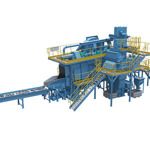 rotary drum shot blasting machine / for metal / automatic / continuous