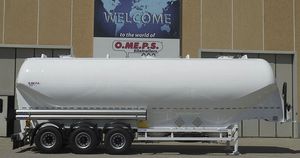 silo semi-trailer / 3-axle / for powdery materials / fly ash