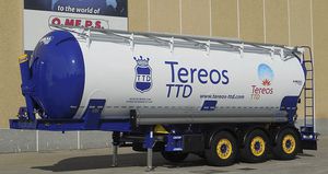 tilting semi-trailer