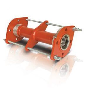 metal pipe expansion joint / round / flange