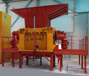 waste shredder / four-shaft