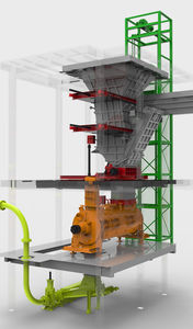 waste shredder / single-shaft
