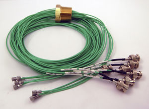 coaxial cable feedthrough
