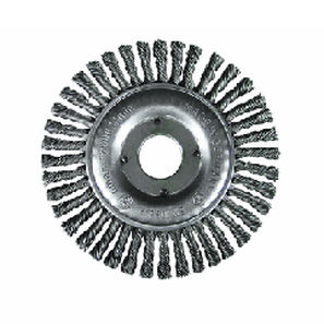 knotted wheel brush / knotted / cleaning / metal wire