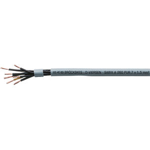 halogen-free electrical cable / power / oil-resistant / chemical-resistant