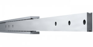 telescopic slides / steel / heavy-duty / stainless steel