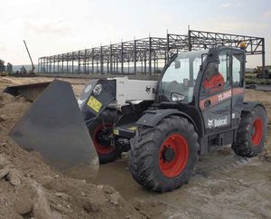 telescopic backhoe loader