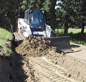 skid steer loader dozer blade