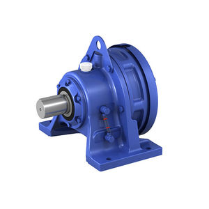 planetary gear reducer / coaxial / solid-shaft / foot-mounted