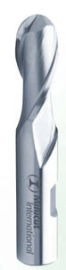 ball nose milling cutter / solid / HSS / 2-flute