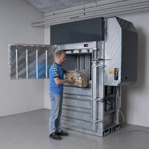 vertical baling press