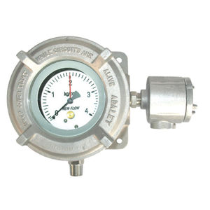 dial pressure gauge / Bourdon tube / process / stainless steel