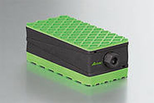 machine foot / elastomer / anti-vibration / leveling