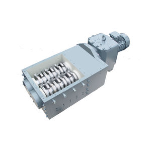 double-shaft shredder / metal / rugged