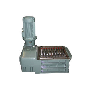 double-shaft shredder / metal / rugged