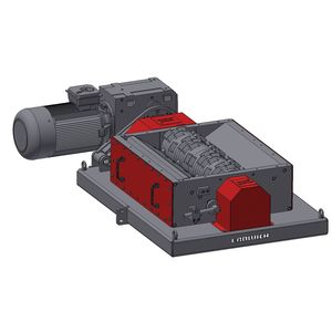 single-shaft shredder / solid & bulk waste / metal