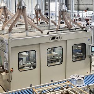 edge rounding deburring machine / finishing / polishing / brushing