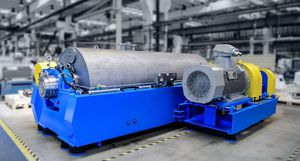 plastics recycling decanter / centrifugal / horizontal