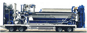 frame filter press / side-beam / overhead beam / automatic