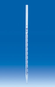 single-channel pipette / borosilicate glass / graduated