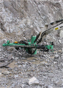 excavator drill attachment