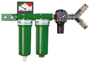 coalescing filtration unit / for compressed air / air