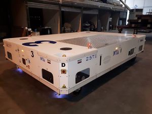 handling automatic guided vehicle / for heavy loads / optic guiding