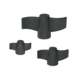 threaded knob / butterfly / polyamide / stainless steel