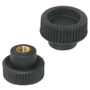 knurled knob / threaded / round / polyamide