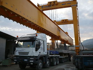 橡胶疲劳的龙门起重机