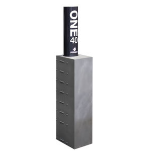 automatic retractable bollard / hydraulic / steel / high-security