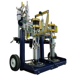 adhesive mixing and metering unit