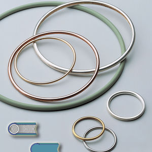 spring-loaded seal / profiled / C-ring / metal