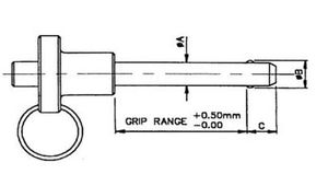 T-handle quick-release pin