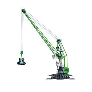 mobile crane / boom / lattice / harbor
