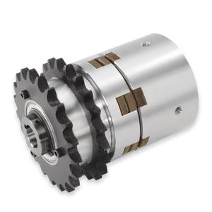 combined clutch-brake unit with sprocket wheel