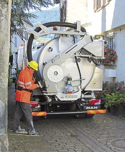 下水道清洁卡车