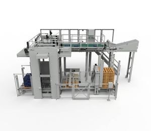 high level infeed palletizer