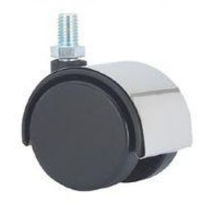 swivel caster / threaded stud / for furniture / polyurethane