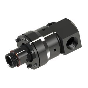 chemical rotary union / 2-passage / steel / custom
