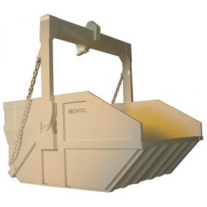 trapezoidal self-discharging boat skip