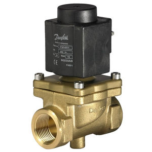 pilot-operated solenoid valve / 2/2-way / NC / for steam