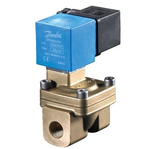 pilot-operated solenoid valve / 2/2-way / NC / water
