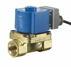 pilot-operated solenoid valve / 2-way / NC / water